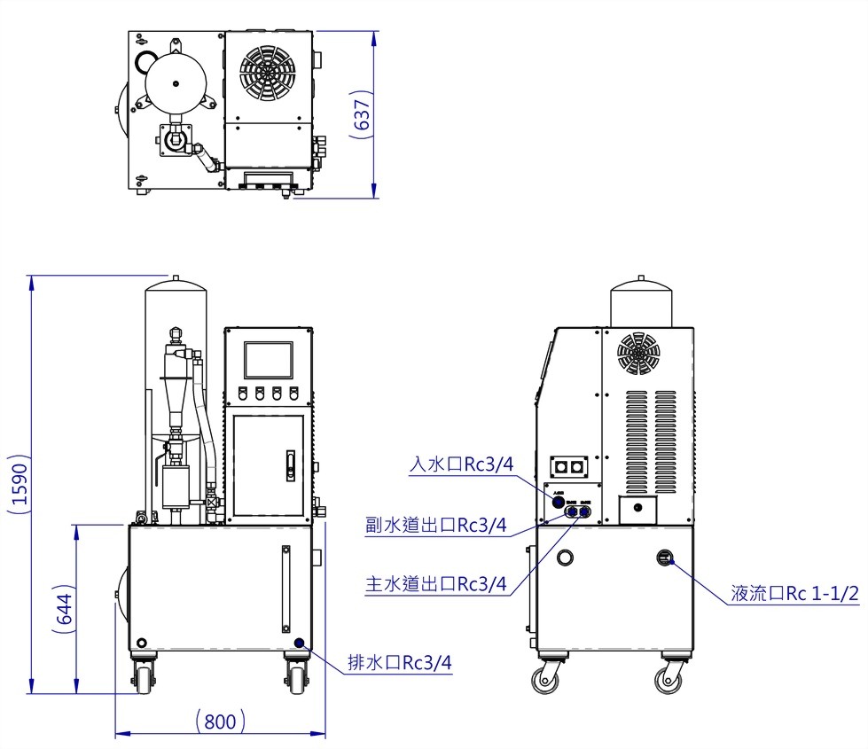 High Pressure Coolant Pump Water Tank Series